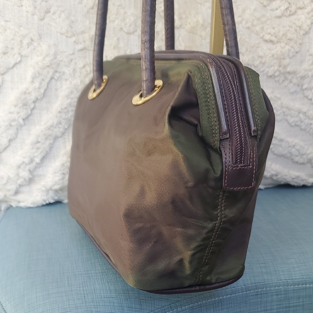 CELINE Two Tone Brown and Green Bag - Picture 8 of 17